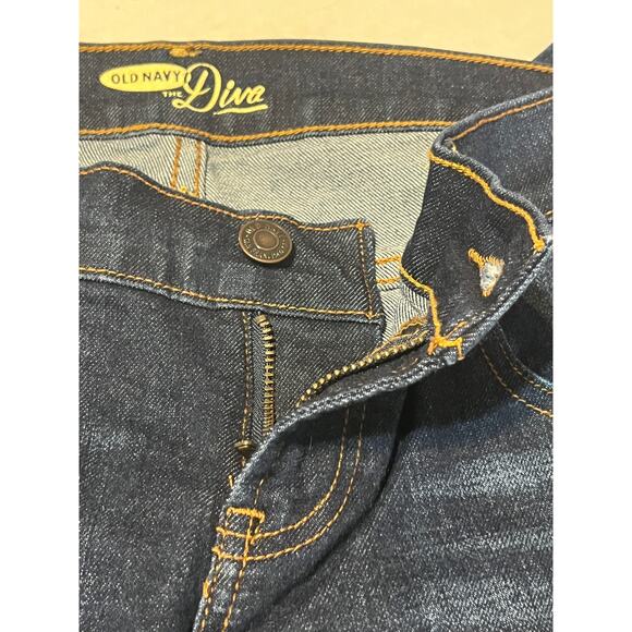 Old Navy The Diva Women's Jeans Denim Straight Leg Blue Low Rise Size 2 Short - Picture 5 of 11